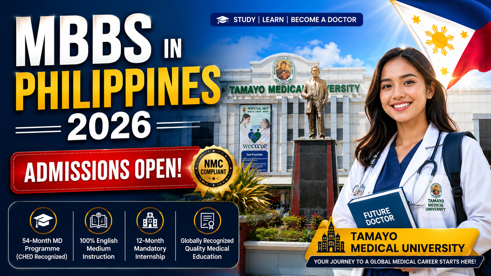 Tamayo Medical University Admissions 2026 open